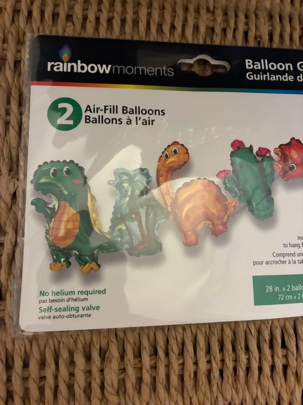 Green and Red Dinosaur Balloon Garland